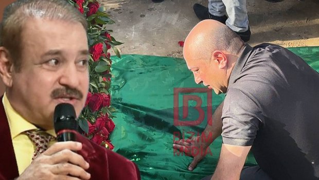 Oğlu Cavanşir Məmmədovun məzarı önündə göz yaşı tökdü - VİDEO