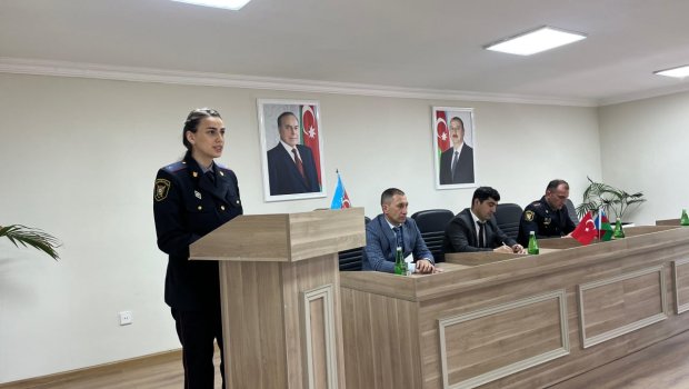 Qusarda polis məktəblilərlə görüşüb – FOTO 