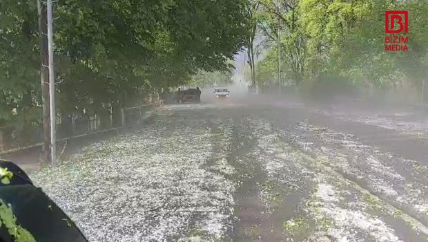 Oğuza dolu düşüb – FOTO  