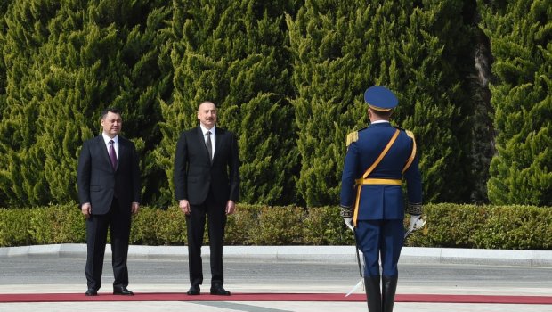 Qırğızıstan Prezidenti Sadır Japarovun rəsmi qarşılanma mərasimi - FOTO/VİDEO