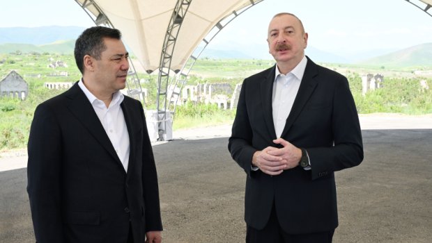 Azərbaycan və Qırğızıstan prezidentləri Füzuli şəhərinin Baş planı ilə tanış oldular – FOTO/VİDEO 