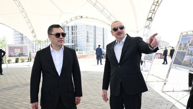 Azərbaycan və Qırğızıstan prezidentləri Ağdam şəhərində - FOTO/VİDEO