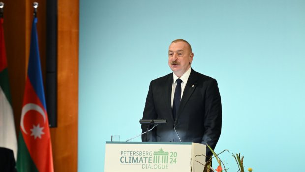 İlham Əliyev Berlində tədbirdə çıxış edib - FOTO/VİDEO 