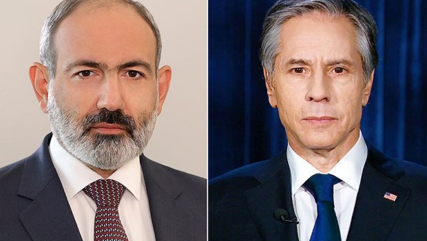 Paşinyan Blinkenlə Azərbaycanla sərhədlərin delimitasiyası məsələsini müzakirə etdi