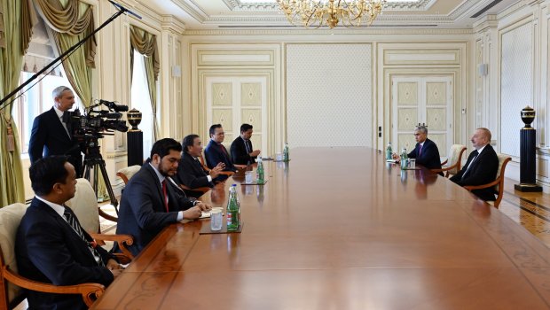 İlham Əliyev Malayziyanın Parlament Senatının prezidentini qəbul etdi - FOTO/VİDEO