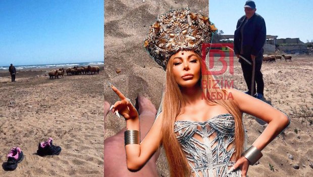 Aygün Kazımova Xəzərin sahilində çobanla söhbətinin VİDEOSUNU paylaşdı