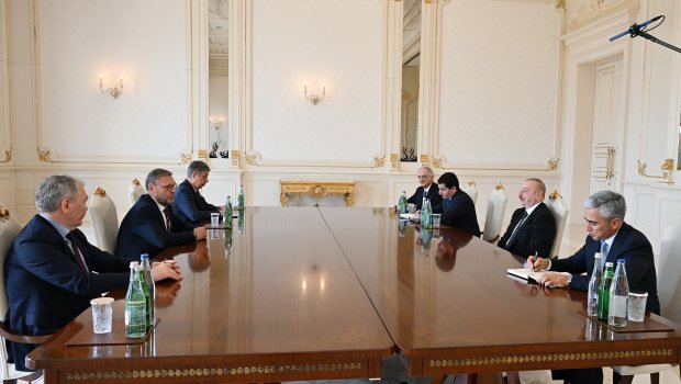 İlham Əliyev Konstantin Kosaçovu və Leonid Kalaşnikovu qəbul etdi - FOTO