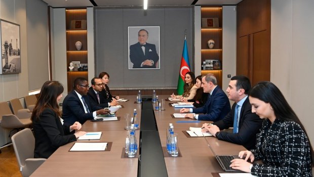 Ceyhun Bayramov Quterreşin müşavirini QƏBUL EDİB - FOTO