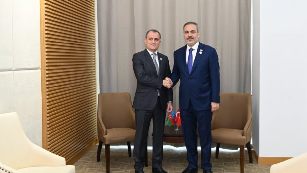 Azərbaycan və Türkiyə XİN başçıları Ermənistanla sülh prosesinin cari vəziyyətini MÜZAKİRƏ EDİB - FOTO