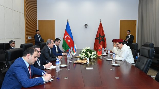 Ceyhun Bayramov mərakeşli həmkarı ilə parlamentlərarası əlaqələri müzakirə edib - FOTO