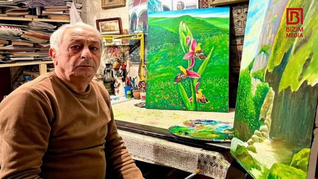 Şuşalı rəssam: “Xəyallarımda çəkdiyim rəsmləri doğma şəhərimdə sərgiləyəcəyəm” – FOTO 