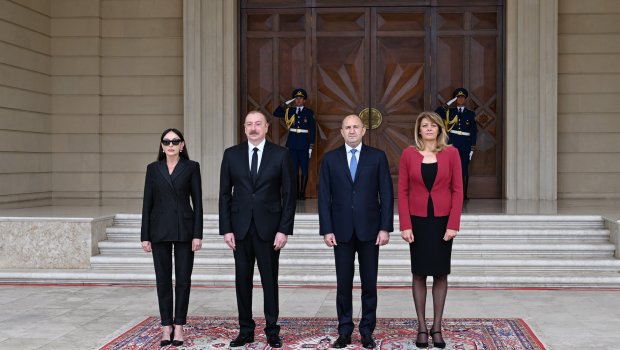 Bolqarıstan Prezidentinin rəsmi qarşılanma mərasimi oldu - FOTO/VİDEO