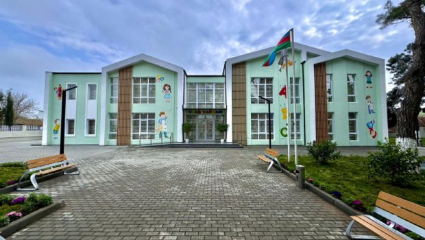 Heydər Əliyev Fondu Samuxda körpələr evi-uşaq bağçası inşa etdirib - FOTO