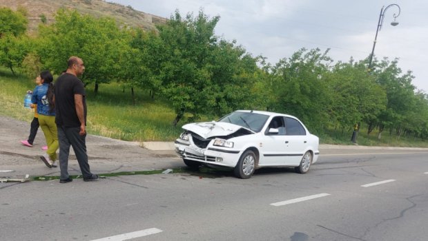 Naxçıvanda yol qəzası olub, xəsarət alan var - FOTO