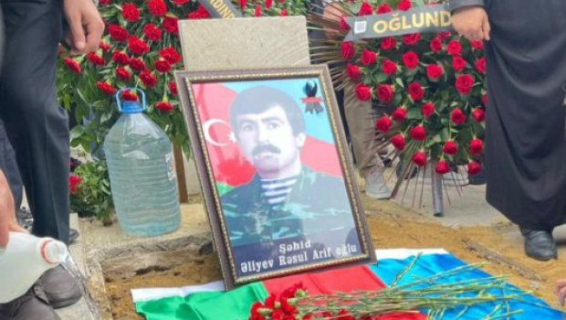 Birinci Qarabağ müharibəsində itkin düşmüş daha bir şəhid dəfn edildi – FOTO  