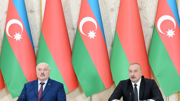 İlham Əliyev və Aleksandr Lukaşenko mətbuata bəyanatlarla çıxış ediblər - FOTO/VİDEO