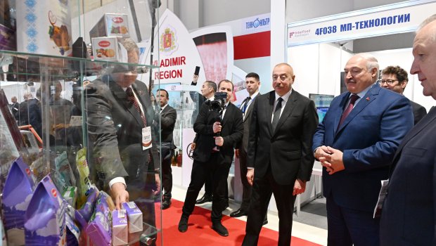 Azərbaycan və Belarus prezidentləri “Caspian Agro” və “InterFood Azerbaijan” sərgilərində - FOTO/VİDEO