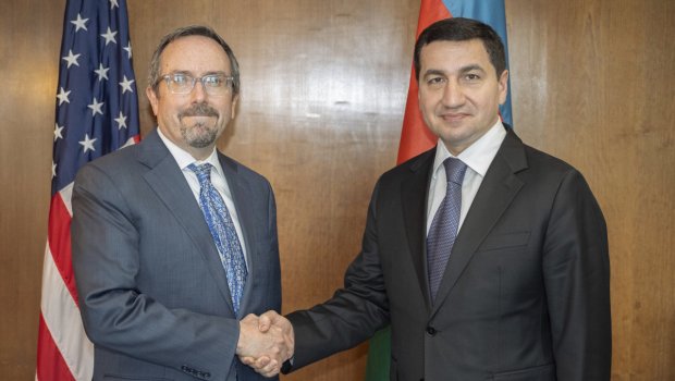 Hikmət Hacıyev ABŞ-da Blinkenin müavini ilə görüşdü – FOTO  