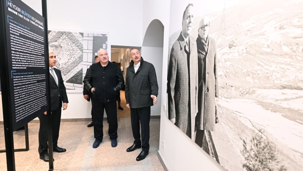 İlham Əliyev və Aleksandr Lukaşenko “Heydər Əliyev və Qarabağ” sərgisində - FOTO  