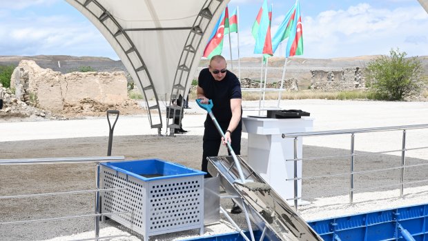 Cəbrayılın Karxulu kəndinin təməli qoyulub - FOTO/VİDEO