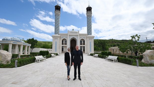 Prezident və Birinci Xanım Zəngilan məscidinin açılışında - YENİLƏNİB/FOTO/VİDEO