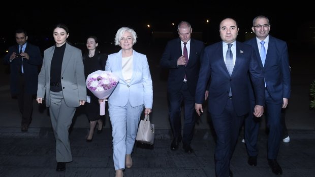 Latviya Parlamentinin sədri Azərbaycana rəsmi səfərə gəlib