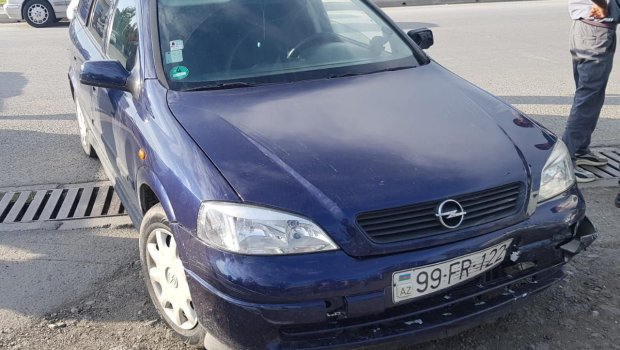 Göyçayda motosiklet avtomobillə toqquşdu - FOTO