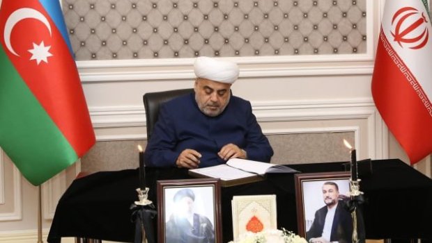 Allahşükür Paşazadə İran səfirliyində - FOTO