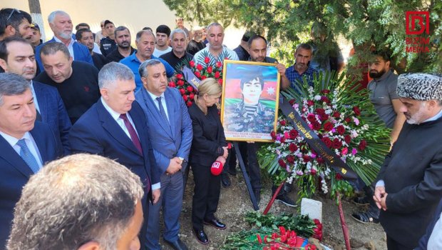 Şəhid Rahib Mirzəyev Şabranda torpağa tapşırıldı - FOTO/VİDEO