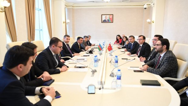 TBMM Baş katibinin müavini Milli Məclisdə bir sıra görüşlər keçirib - FOTO