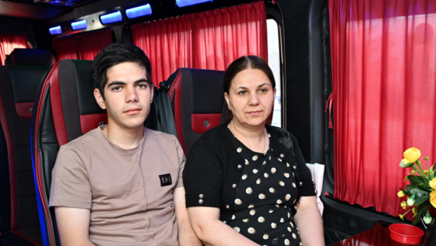 Şuşa şəhərinə növbəti köç karvanı yola salındı - FOTO