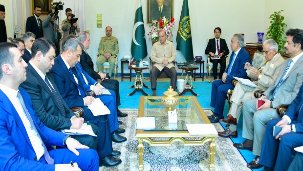 Ceyhun Bayramov Şahbaz Şəriflə Pakistan-Azərbaycan əməkdaşlığını müzakirə edib - FOTO