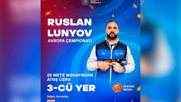 Atıcımız Avropa çempionatında bürünc medal QAZANDI