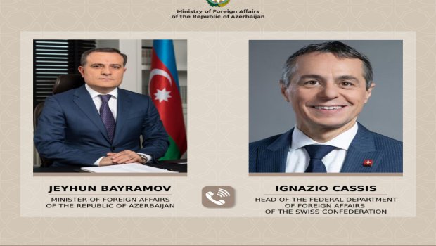 Ceyhun Bayramov İsveçrə Konfederasiyasından olan həmkarı ilə telefonla danışıb