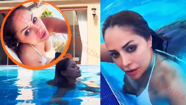 Nigar Camal hovuzdan VİDEOSUNU paylaşdı