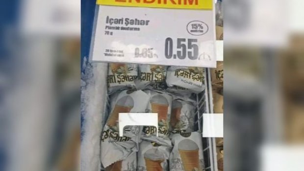 “Araz” market bakteriyalı dondurmaları endirimlə satışa çıxardı – FOTO