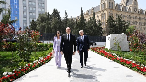 Prezident və Birinci xanım Botanika İnstitutunun yeni binasının açılışında - FOTO/VİDEO