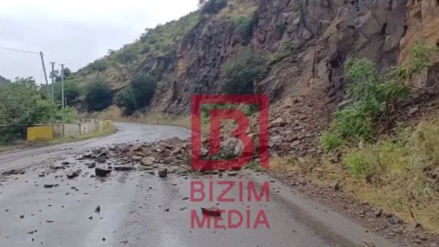 Daşkəsəndə dağ UÇQUNU – Yol bağlandı – VİDEO
