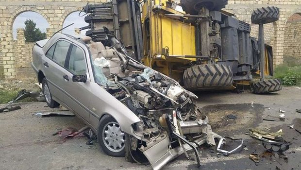 İmişlidə minik avtomobili aşdı: Sürücü öldü