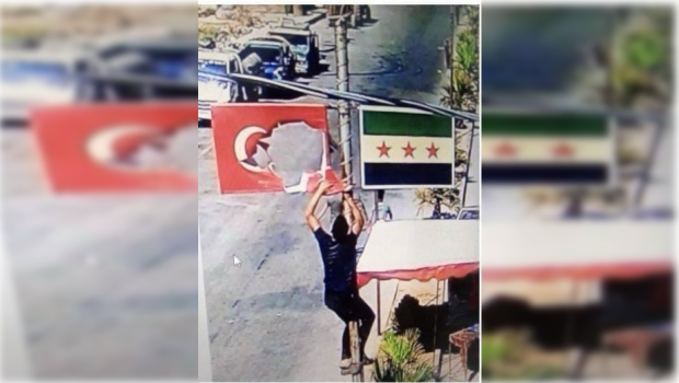 Türkiyə bayrağını yandıran şəxsin ÜZR VİDEOSU yayııldı