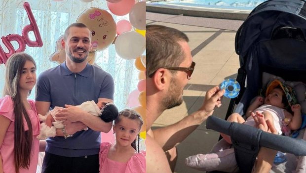 Emil Bədəlov ilk dəfə yeni doğulan qızının üzünü GÖSTƏRDİ - FOTO