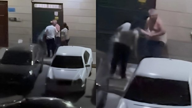 Bakıda yaşlı kişi amansızcasına döyüldü - ANBAAN VİDEO