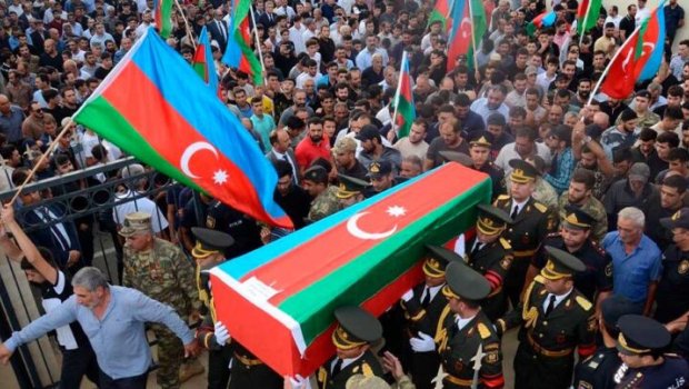 Qalıqları tapılan Xocalı şəhidi ilə vida mərasimi keçirildi – FOTO