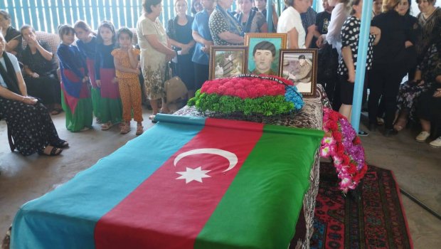 Ağdamda Birinci Qarabağ müharibəsinin şəhidi dəfn edilib - FOTO