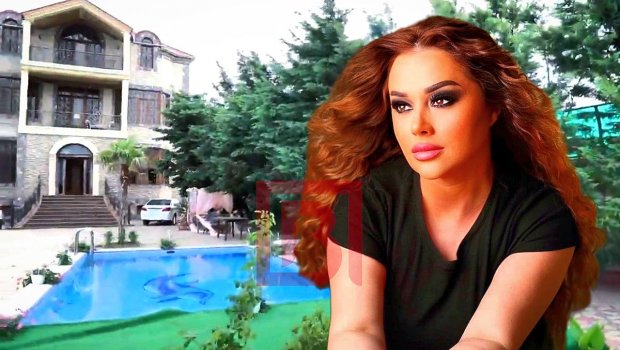 Xatirə villasının həyətində uzun libasda İDMAN ETDİ - VİDEO