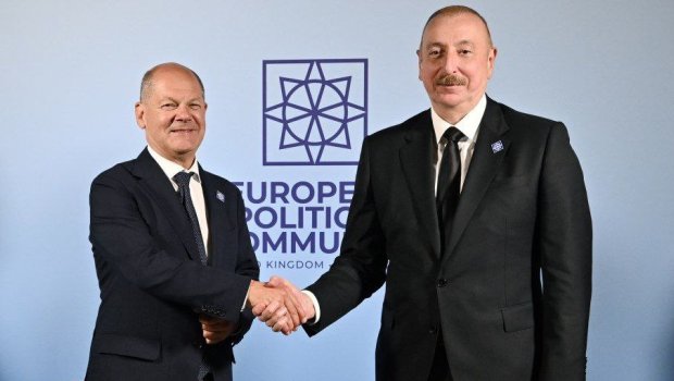 İlham Əliyev Oksfordda Olaf Şolts ilə görüşdü - FOTO/VİDEO