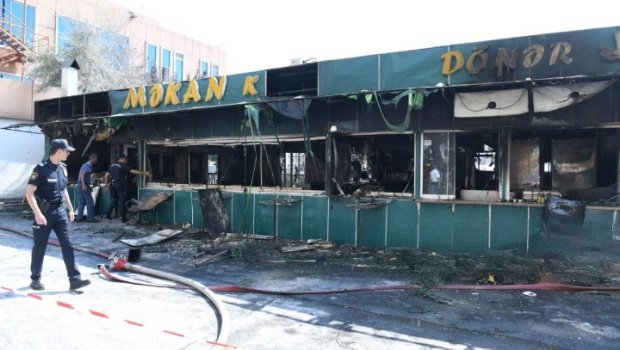 &ldquo;8-ci kilometr bazar&rdquo;ının yaxınlığındakı yanğın buradan başlayıb - FOTO/VİDEO 