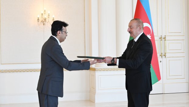 Pakistanın yeni səfiri etimadnaməsini Prezidentə təqdim etdi - FOTO