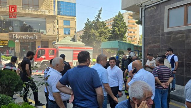 SON DƏQİQƏ: 8-ci mikrorayonda yeni tikilən binada YANĞIN &ndash; VİDEO
