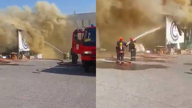 İrəvanda güclü yanğın başladı - FOTO/VİDEO